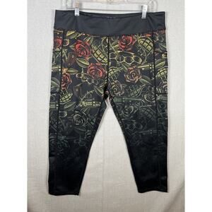 CVG Constantly Varied Gear Crop Leggings XX-Large 2XL Dressed To Kill Ombré Rose